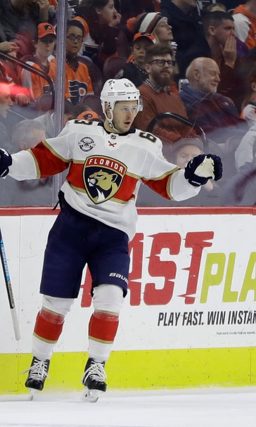 Ekblad, Dadonov lead Panthers past Flyers 2-1